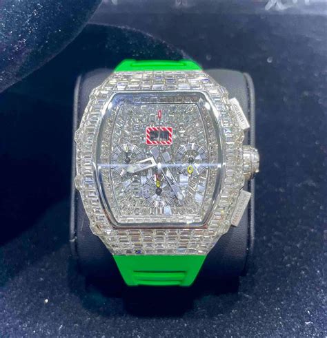 richard mille skull iced out|Iced Out Richard Mille Full Bust Down R11 .